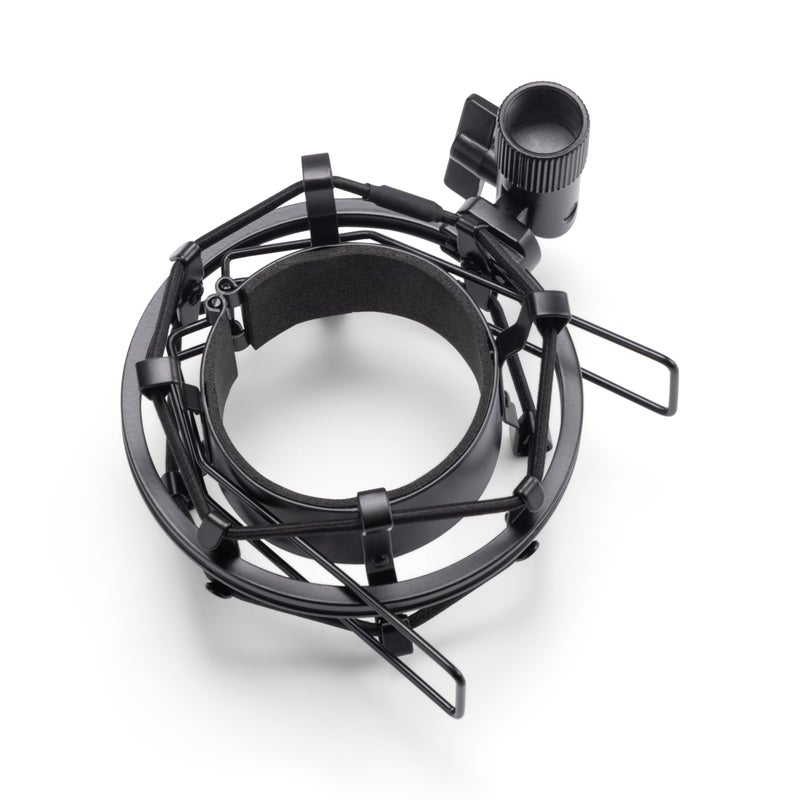 OnStage On-Stage MY430 Shock Mount for Studio Mics (55â€“60 mm) (Elastic Suspension Mount for Large-Diaphragm Condenser Microphones, Adjustable, Vibration Isolation, Steel Adapter, 5/8"-27 Threading, Black) - Image 3